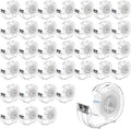 JEFURE 36 Pcs Transparent Tape with Dispenser, 0.7 in x 1000 in Clear Tapes and Refillable Dispensers, Office Tape Rolls with Dispenser Bulk for Craft Jobs, Gift Wrapping, Repairing, Home and School