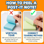 Bulk Personalized Sticky Notes 3"x3" – Custom Logo or Text Notepads, 50 Sheets per Pad, 2–100 Pack for Business Marketing, Office Supplies, Schools, Parties (Style 1)