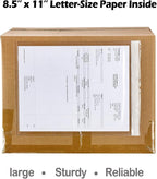 2.5 Mil Premium Clear 9.5'' x 12'' Packing List Envelopes, Adhesive Shipping Label/Documents Pouches/Sleeves for Full Page Letter-size (8.5''x11'') Papers (250 Pack)