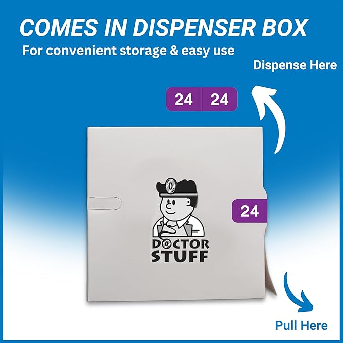 2024 MINI Year Labels, Doctor Stuff 2024 Chart Stickers, Purple Color Coded, Ames Small Style, USA Made Year Stickers for End Tab File Folders, 500/Roll, 1 Roll, 1/2" x 1-1/2"