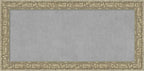 Amanti Art Silver Framed Magnetic Board 27x55 Oversize Vision Board for use with Magnets, 100% Metal Sheet to Display Items as Office Decor or for Home Organization in mudroom, Kitchen or Kids Room