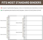 5 Sheets 10 Pages Postage Stamp Album Pages, 5 Pockets 7.7x 1.97in Stamp Collection Inserts, 9 Hole Standard Stamp Collecting Album Sleeves for Stamp Collection Binder IS010510