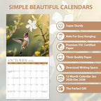 2026 Wall Calendar, Large Monthly Wall Calendar Dogs, Jan 2026 - Dec 2026, 12" x 24" (Opened), Hanging Planning Calendars for Family Home Office Supplies
