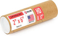 Paclord 2" x 6" Heavy-Duty Reinforced Cardboard Mailing Tube, Pack of 1 Tube with 2 Caps – Secure USPS Approved – Great for Shipping and Storing of Prints, Artwork, Posters or Documents