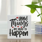 Double-Sided Wooden Box Sign, But Did You Document It Office Decor 2-in-1 Sayings Wood Block Signs, 5x5 Inches Reversible Table Centerpiece Decorations for Desk