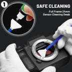 Camera Lens Cleaning Kit with Pro 10x Sensor Swabs, Sensor Cleaner, Compatible with Canon, Nikon, Sony mirrorless DSLR Camera (Enhanced Version)