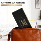 MOSA BEAR Undated Weekly Planner, 60-Week Horizontal Layout Desk Planner Daily To-Do List Pad for Office, Home & School Professionals & Students, Black (5.4" x 12")