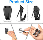 LEIFIDE Cubicle Hooks Fabric Panel Wall Hooks Cubicle Clips Picture Hangers for 40 Lbs Office Home Kitchen Room Board Hanging Supplies(Black,10 Pieces)