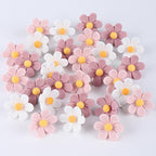 wusuowea Flower Push Pins, 30pcs Pins for Cork Board Pink Decorative Thumb Tacks Cute Fun Photo Wall, Feature Map, Bulletin Board, Office or Home
