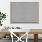 Amanti Art Silver Framed Magnetic Board 22x30 Medium Vision Board for use with Magnets, 100% Metal Sheet to Display Items as Office Decor or for Home Organization in mudroom, Kitchen or Kids Room