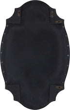 Kate and Laurel Leanna Decorative Scalloped Metal Chalkboard; 24 x 36; Gold; Framed Rounded Oval Vintage Chalkboard for Unique Display; Organization; and Decor