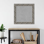 Amanti Art Silver Framed Magnetic Board 30x30 Medium Vision Board for use with Magnets, 100% Metal Sheet to Display Items as Office Decor or for Home Organization in mudroom, Kitchen or Kids Room