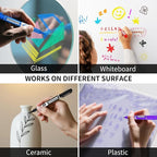 Dry Erase Markers, Fine Tip Whiteboard Marker, Low Odor Dry Marker, Fine Point Markers are pecfect for Whiteboard Mirrors Glass, Assorted Color Markers for School Office Home (48 Pack 8 Colors)