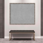 Amanti Art Silver Framed Magnetic Board 43x51 Oversize Vision Board for use with Magnets, 100% Metal Sheet to Display Items as Office Decor or for Home Organization in mudroom, Kitchen or Kids Room
