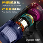 Get Comfy 12000 Pa 4-in-1 Cordless Car Vacuum Cleaner Handheld Air Duster Pump & Blower with Brushless Motor | Portable Mini Vacuum for Car, Home & Office with Type-C Fast Charging