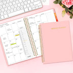 SUNEE 2026-2027 Planner - 24 Months (Jan 2026 - Dec 2027) - 7"x10" Monthly Spreads & Yearly Planner, Pink