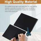 Silunkia 28 Sheets Black Cardstock 8.5 x 11 for Halloween, 250gsm/92lb Heavyweight Black Paper Card Stock for DIY Cards, Scrapbooking, Greeting Cards, Invitations, Party