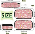 Pardick Flower Daisy Pencil Case，Big Capacity Pencil Pouch Coin Pouch Stationery Organizer For Teen School