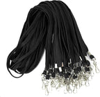 Ollain Badge Lanyards Flat Lanyard Swivel Hooks Durably Neck Bulk lanyards with Clip 100 Pack