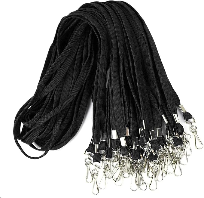 Ollain Badge Lanyards Flat Lanyard Swivel Hooks Durably Neck Bulk lanyards with Clip