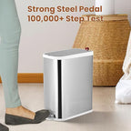 BETHEBEST 4 Gallon/15 Liter Trash Can with Soft Close Lid,Stainless Steel Garbage Can with Removable Inner Bucket,Step Pedal Trash Can for Bathroom,Bedroom,Kitchen