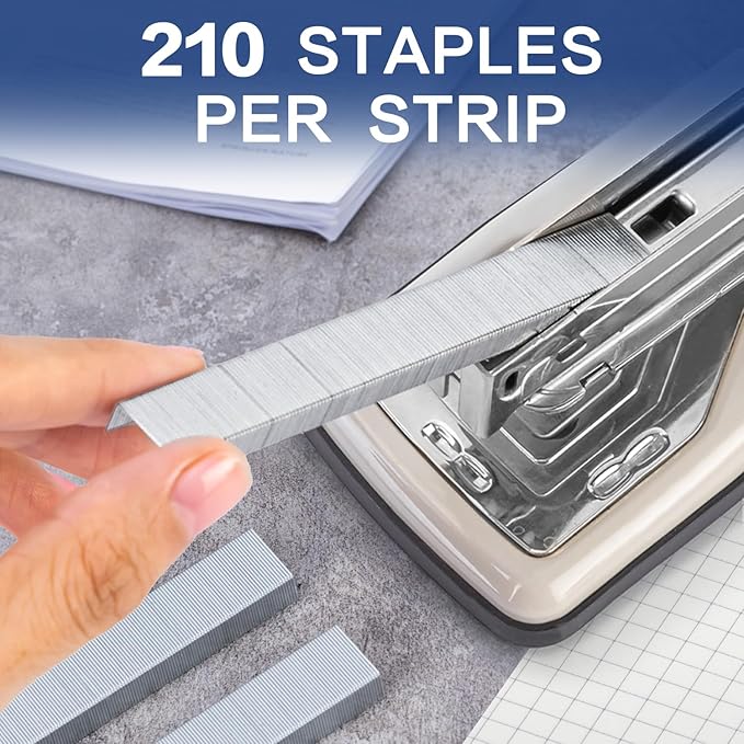 Deli Staples, 10000 Staples, Standard Staple for Desktop Staplers, 1/4'' Length, 210/Strip, 2 Boxes of 5000 Each