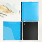 WOT I 12-Pack Telescoping 3 Ring Binder(0.75"), Expandable Flexible Binder - Patented Design for Easy Portability, Holds 160 Sheets, 4 Bright Colors, Perfect for School, Office&Home Organization