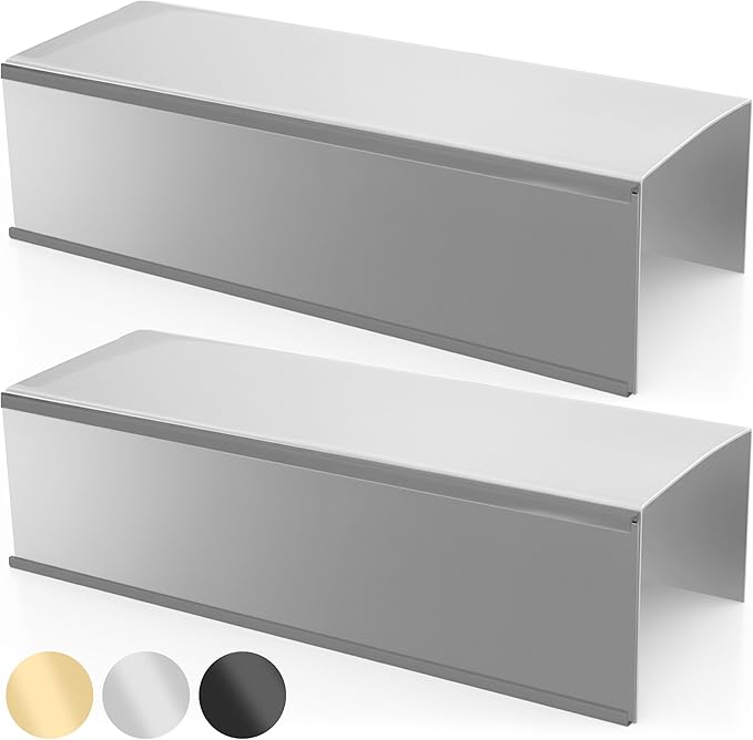 The Original Over the Cube - Quality Aluminum, Changeable Cubicle Nameplate Holder, Satin Silver Base, and Silver Name Plate Holder, (3" Cubicle Wall Depth) Made in The USA