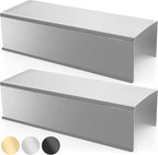 The Original Over the Cube - Quality Aluminum, Changeable Cubicle Nameplate Holder, Satin Silver Base, and Silver Name Plate Holder, (3" Cubicle Wall Depth) Made in The USA