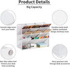 Marbrasse Mesh Desk Organizer, Multi-Functional Pen Holder, Pen Organizer for desk, Desktop Stationary Organizer, Storage Rack for School Home Office Art Supplies (White - Mesh Pen Holder)