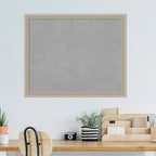Amanti Art Silver Framed Magnetic Board 36x44 X-Large Vision Board for use with Magnets, 100% Metal Sheet to Display Items as Office Decor or for Home Organization in mudroom, Kitchen or Kids Room
