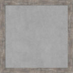 Amanti Art Silver Framed Magnetic Board 23x23 Medium Vision Board for use with Magnets, 100% Metal Sheet to Display Items as Office Decor or for Home Organization in mudroom, Kitchen or Kids Room