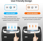VidaTeco Paper Shredder for Home Office Heavy Duty with 60 Mins Running with US Patented Cutter,Shred CD/Card with Extra Large Bin,AUTO Jam Proof(ETL) (18-Sheet Micro Cut)