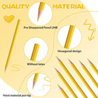sqzrmdcg 36 PCS Yellow Colored Pencils, Pre-sharpened Professional Wooden Art Pencils Set for Artists Painting | Premium Drawing Sketching Supplies(Yellow)