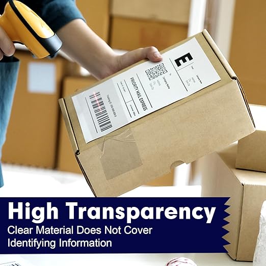 RAZCC Packing Tape, 12 Rolls Clear Heavy Duty Packaging Tape with Dispensers for Packing, Shipping, Moving and Mailing, Thicker Sealing Tape-1.88" x 65 Yards Per Roll, 780 Total Yards