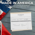 Custom 8.5" x 7" Carbonless NCR Books in 2-Part Duplicate Invoices, Receipts, Work Orders, Sales Orders, Purchase Orders, Estimates, Quote Forms with Your Company/Business Name (100 Sets)