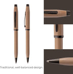 Cross Century II Earthy Beige with Black PVD Appointments Ballpoint Pen