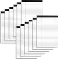 Nichela 5" x 8" Note Pads 12 Pack of Legal Pads 30 Sheets Notepad College Ruled Small Writing Pads Perforated Pages Paper Pads 80GSM Heavyweight Paper Note Pads for Home, Office, or School