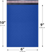 Royal Blue Small Poly Bubble Mailers 6x10 inch #0 | Self Seal Padded Envelopes | Cushioned Bubble Mailer | Usable Size 6x9 | WaterProof | Lightweight mailing Shipping Bags | 250 Pack Bulk