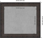 Amanti Art Black Framed Magnetic Board 25x29 Medium Vision Board for use with Magnets, 100% Metal Sheet to Display Items as Office Decor or for Home Organization in mudroom, Kitchen or Kids Room