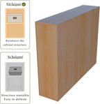 OSCHF 12-Cube Storage Shelf Bookcase - Wooden 3-Tier Floor Standing Open Bookshelf for Home and Office, Display Cabinet, Oak