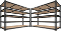 ROOMFAVE 3500LBS Garage Shelving 60" W Metal Shelving 72" H Storage Shelves Heavy Duty 5 Tier Adjustable Shelving Unit for Storage Rack Pantry Shelf Commercial,60" W x 24" D x 72" H,2PC
