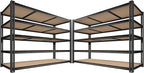 ROOMFAVE 3500LBS Garage Shelving 60" W Metal Shelving 72" H Storage Shelves Heavy Duty 5 Tier Adjustable Shelving Unit for Storage Rack Pantry Shelf Commercial,60" W x 24" D x 72" H,2PC