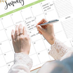 Desk Calendar 2026-2027 with Desk Mat – 22" x 17" Large Desk Pad Calendar Runs from January 2026 to June 2027, Floral Design Desktop Calendar with To-Do, Notes for Planning, Organizing, and Scheduling Your Life (Brown)
