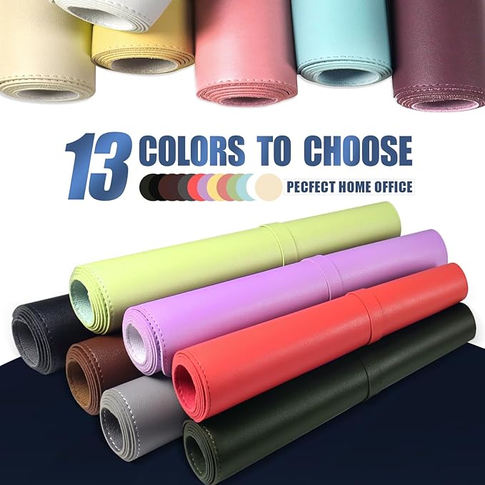 Leather Desk Pad Protector, Desk Mat, Large Mouse Pad, Non-Slip Desk Blotter, Office Laptop Desk Pad, PU Leather Desk Writing Pad for Office and Home (Beige, 31.5" x 15.7")