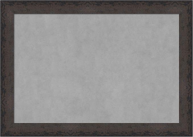 Amanti Art Black Framed Magnetic Board 29x41 Large Vision Board for use with Magnets, 100% Metal Sheet to Display Items as Office Decor or for Home Organization in mudroom, Kitchen or Kids Room