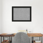 Amanti Art Black Framed Magnetic Board 21x27 Medium Vision Board for use with Magnets, 100% Metal Sheet to Display Items as Office Decor or for Home Organization in mudroom, Kitchen or Kids Room