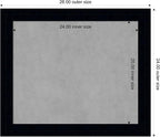 Amanti Art Black Framed Magnetic Board 24x28 Medium Vision Board for use with Magnets, 100% Metal Sheet to Display Items as Office Decor or for Home Organization in mudroom, Kitchen or Kids Room