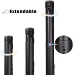 TRANSON Durable Poster Storage Tube with Straps 24"-40" Extendable for Blueprints, Artwork, Maps, Posters Color Black