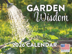 Garden Wisdom Calendar 2026 Wall Monthly Proverbs Lessons Learnings Calender 12 Month | American Made In The USA